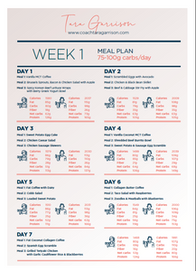 8-Week Keto In & Out Meal Plan | 4 Weeks Keto | 4 Weeks Low Carb